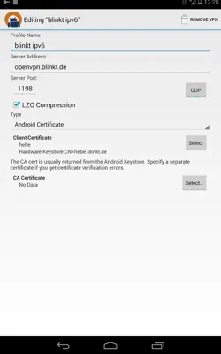 OpenVPN android App screenshot 9