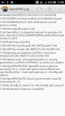 OpenVPN android App screenshot 3