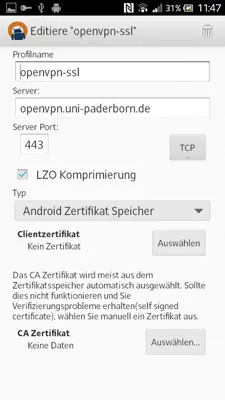 OpenVPN android App screenshot 5