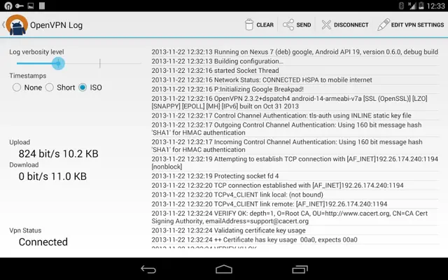 OpenVPN android App screenshot 7